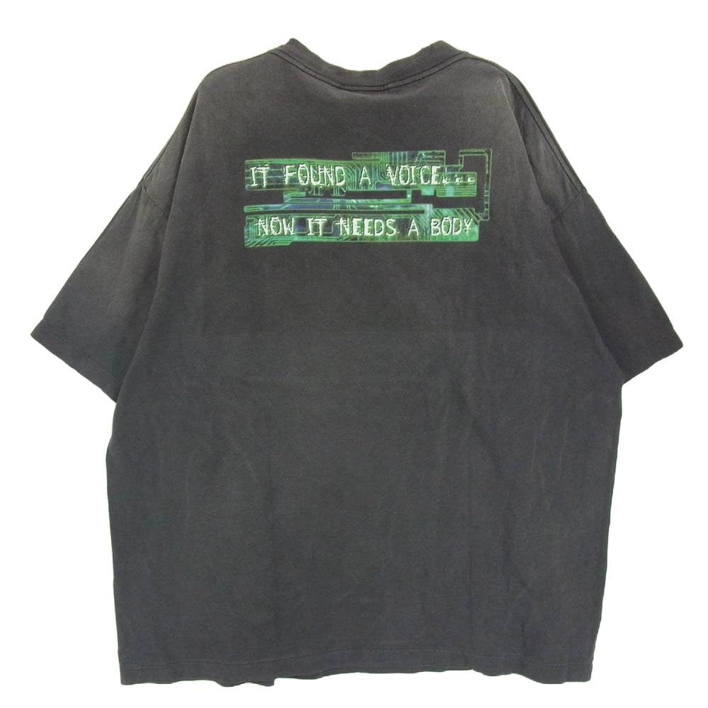 SAINT MICHAEL セントマイケル 24AW SM-YS1-0000-C31 GS SS TEE 攻殻機動隊 GHOST SHELL ダメージ加工 半袖 Tシャツ ブラック系 XXL【中古】