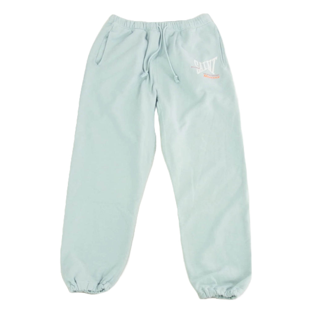 SAINT MICHAEL セントマイケル 25SS SM-HR3-0000-057 RIBON SWEAT PANTS リボン スウェット パンツ ライトブルー系 L【極上美品】【中古】