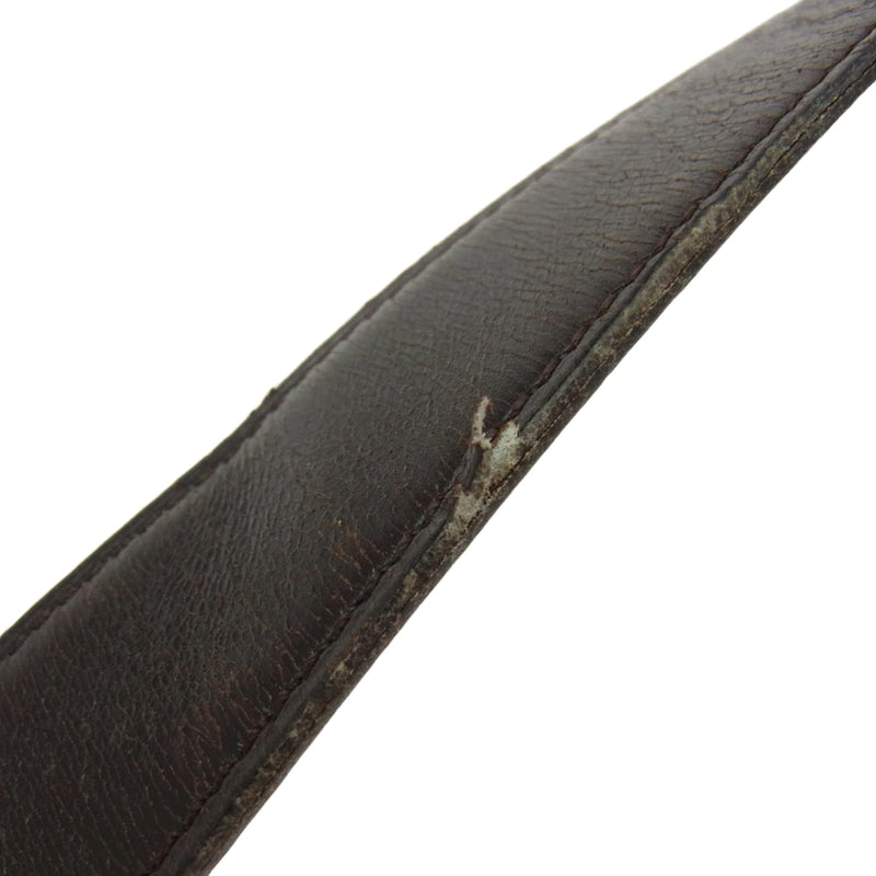 ♤エルメス￼♤ブラウン♤ベルト♤Hermès♤馬車♤ HERMES エルメス 馬車ロゴ リバーシブル レザー ベルト ブラウン