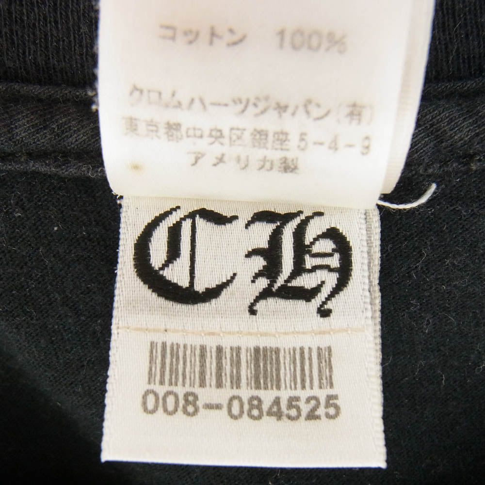 CHROME HEARTS クロムハーツ（原本無） FOTI JARVIS EYE フォティ ジャービス アイ バックプリント半袖 Tシャツ ブラック系 S【中古】