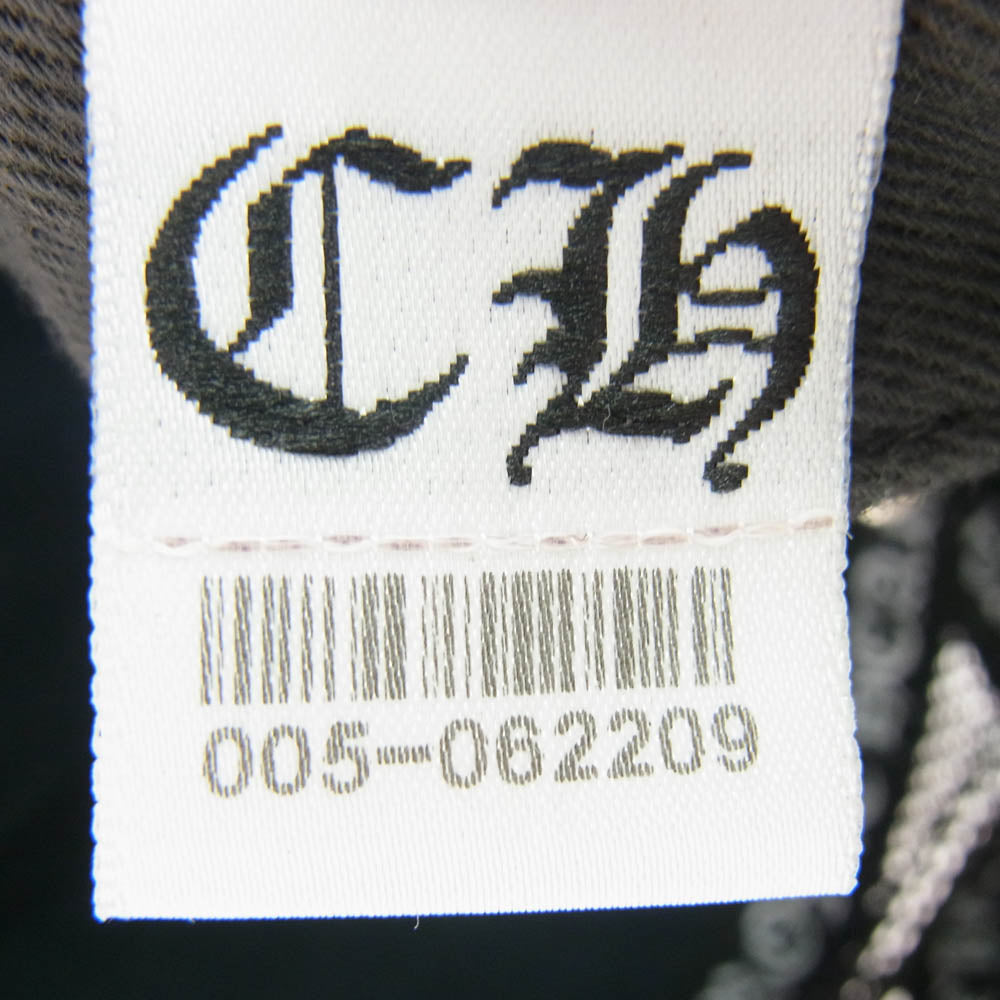 CHROME HEARTS クロムハーツ（原本無） CHプラス レザーパッチ プリント クロスボール メッシュ キャップ ブラック系【中古】