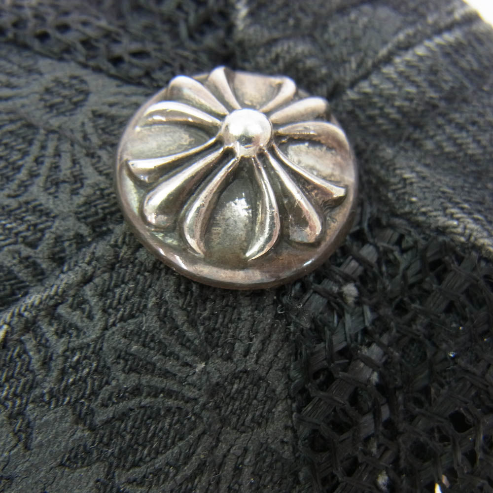 CHROME HEARTS クロムハーツ（原本無） CHプラス レザーパッチ プリント クロスボール メッシュ キャップ ブラック系【中古】