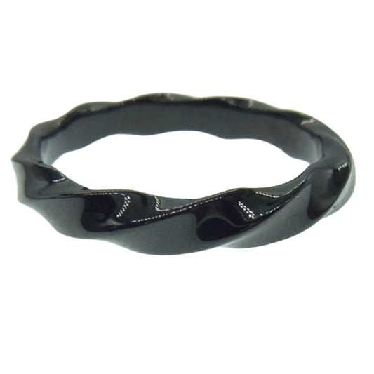 LION HEART ライオンハート 316L サージカル ステンレス リング ブラック系 19号【中古】