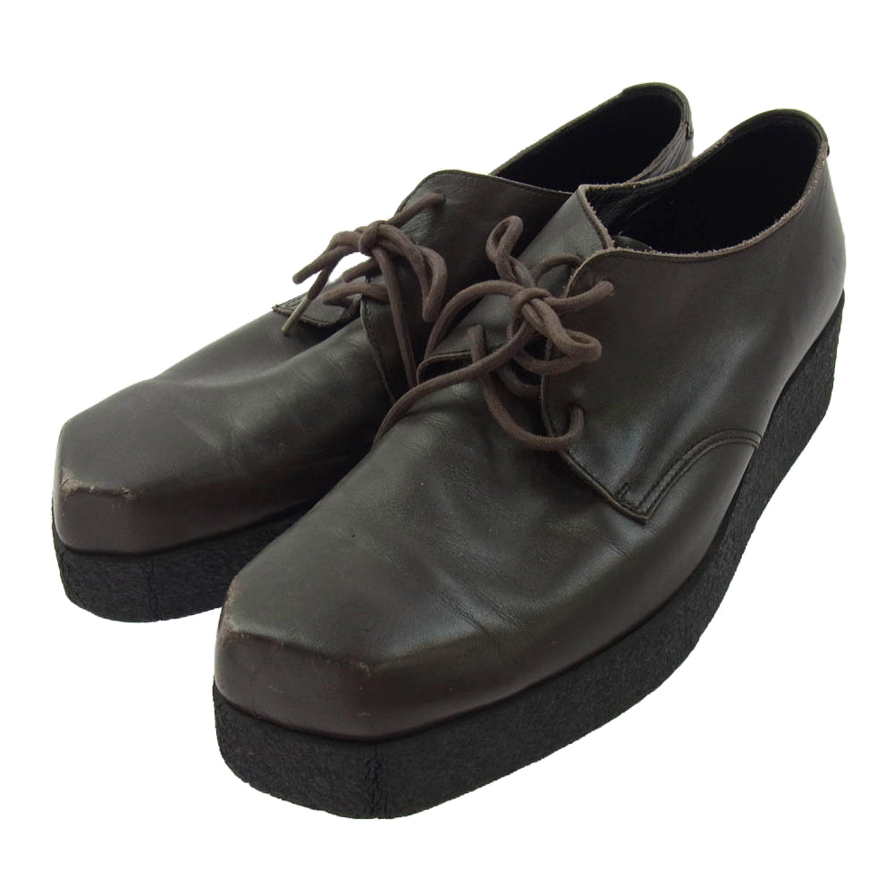 Yohji Yamamoto POUR HOMME ヨウジヤマモトプールオム HV-E02-701 クレープソール ドレス シューズ ブラウン系 3【中古】