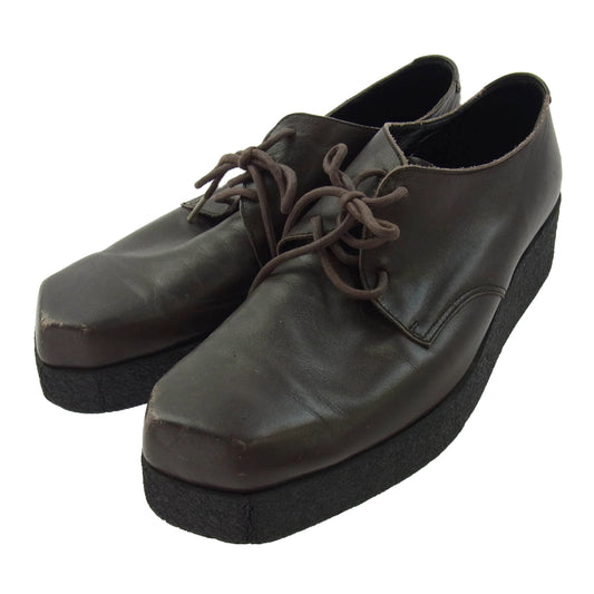 Yohji Yamamoto POUR HOMME ヨウジヤマモトプールオム HV-E02-701 クレープソール ドレス シューズ ブラウン系 3【中古】
