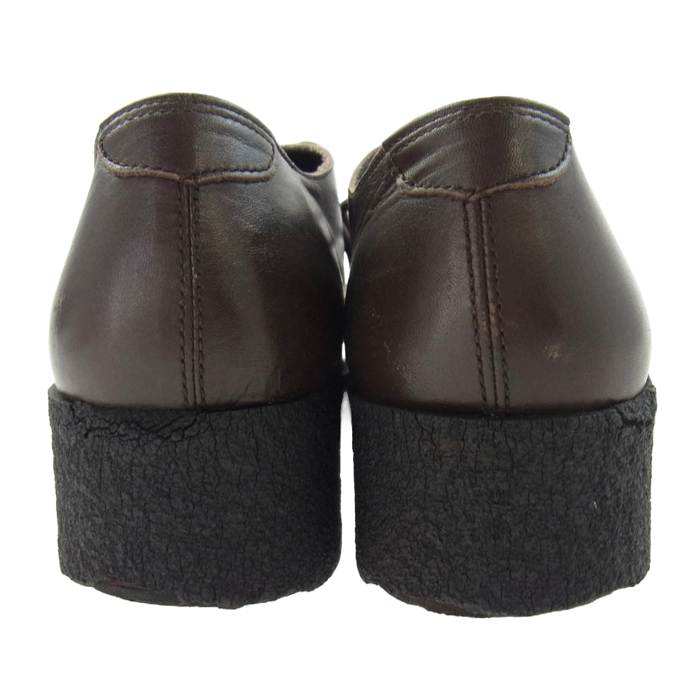 Yohji Yamamoto POUR HOMME ヨウジヤマモトプールオム HV-E02-701 クレープソール ドレス シューズ ブラウン系 3【中古】