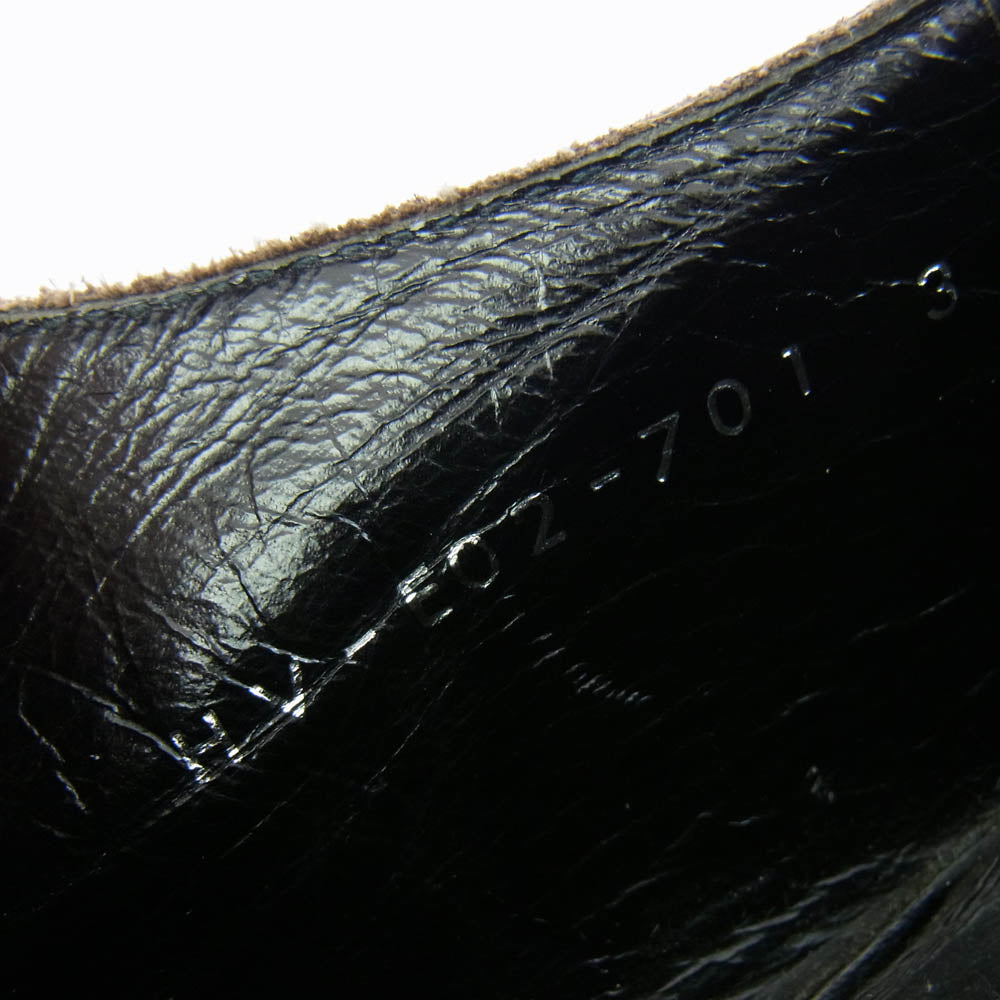 Yohji Yamamoto POUR HOMME ヨウジヤマモトプールオム HV-E02-701 クレープソール ドレス シューズ ブラウン系 3【中古】