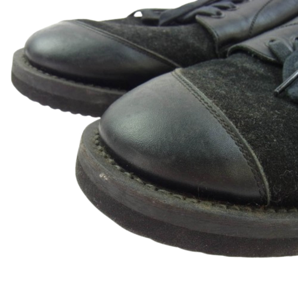 Yohji Yamamoto POUR HOMME ヨウジヤマモトプールオム 11AW HP-E07-755-2/4 スエードレザー コンビ シューズ ブラック系【中古】