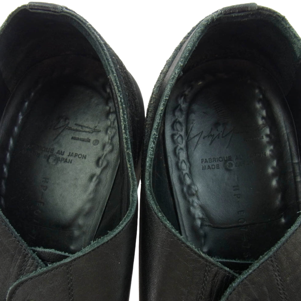 Yohji Yamamoto POUR HOMME ヨウジヤマモトプールオム 11AW HP-E07-755-2/4 スエードレザー コンビ シューズ ブラック系【中古】