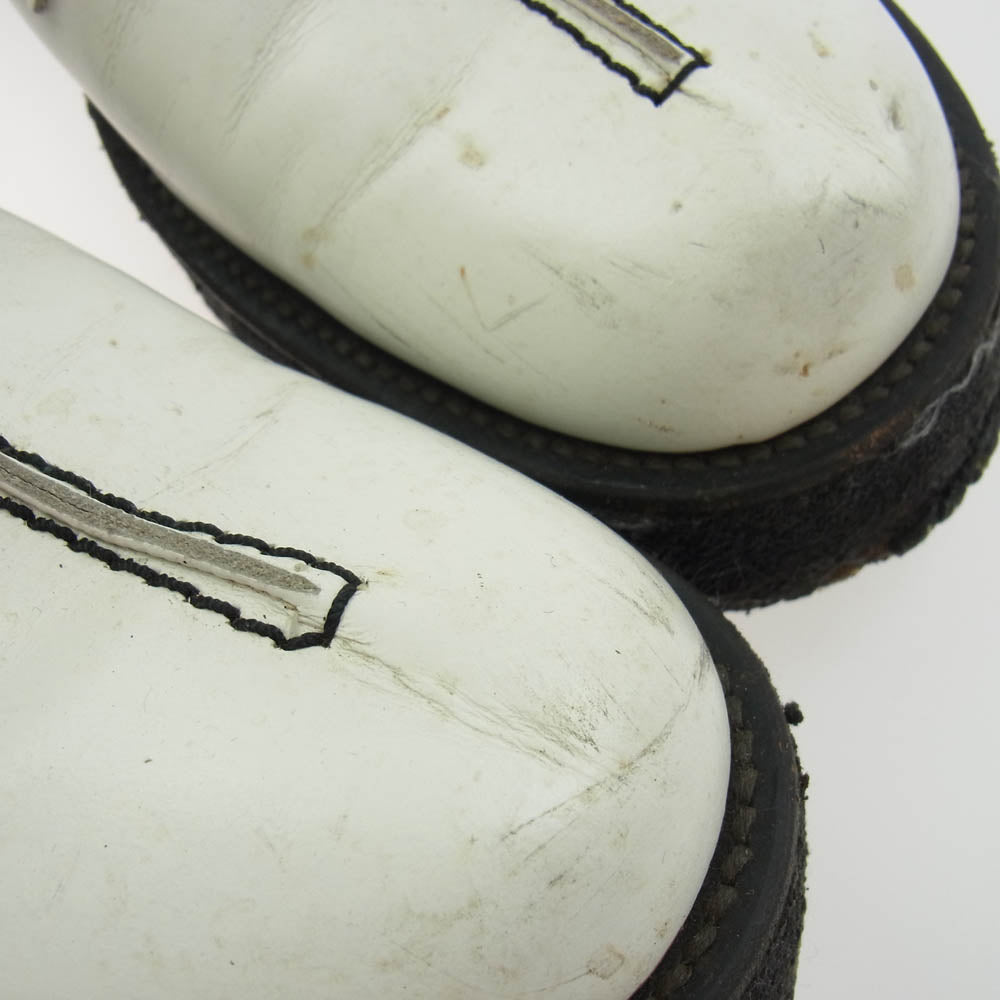 Y's Yohji Yamamoto ワイズ ヨウジヤマモト モンクストラップ レザーシューズ ホワイト系 インソール実寸サイズ約26.5cm【中古】