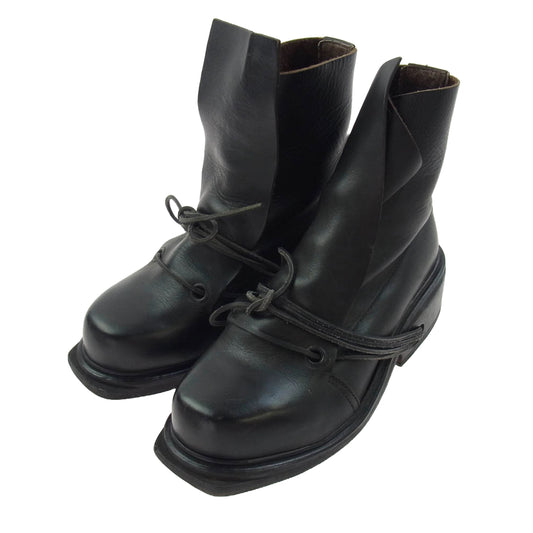 DIRK BIKKEMBERGS ダークビッケンバーグ レザー ワイヤー ブーツ ブラック系 41【中古】