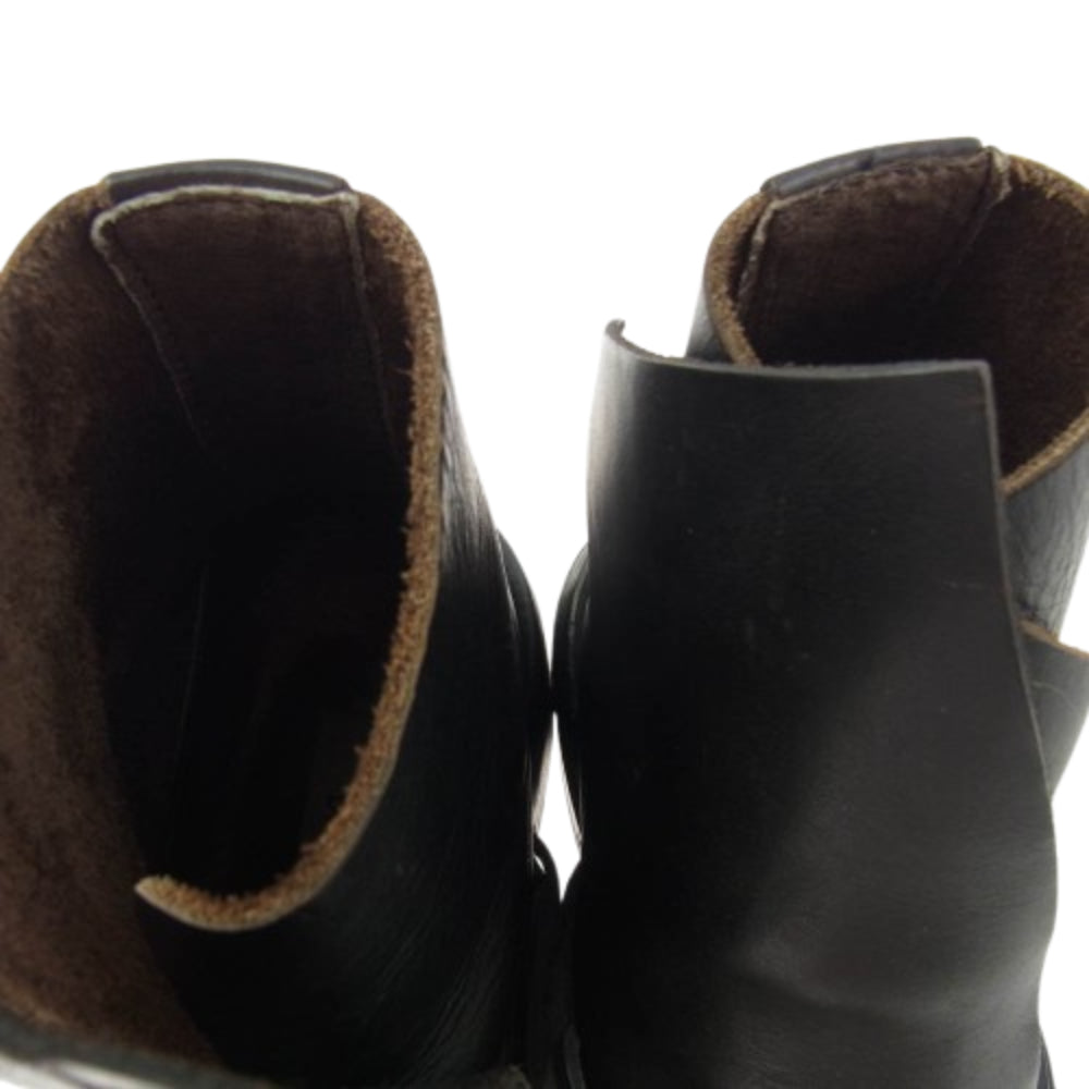 DIRK BIKKEMBERGS ダークビッケンバーグ レザー ワイヤー ブーツ ブラック系 41【中古】