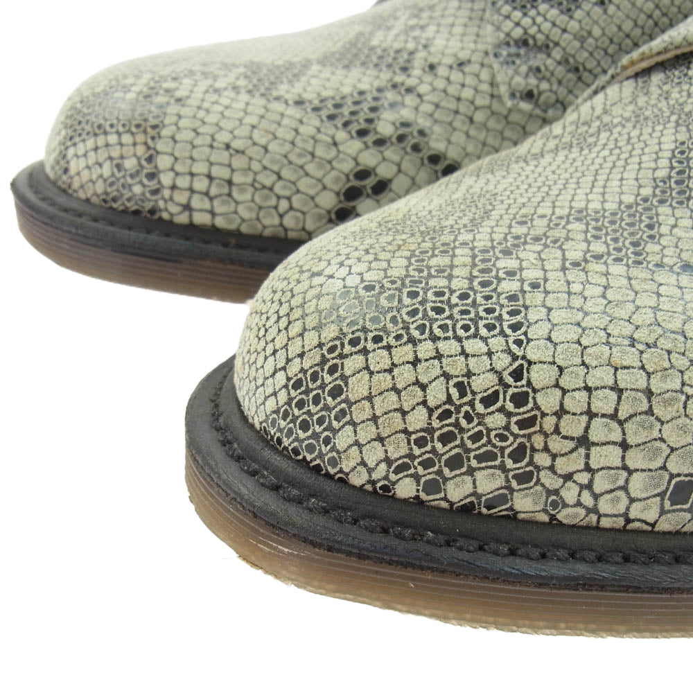 Dr.Martens ドクターマーチン 15731 パイソン柄 3ホール シューズ グレー系 UK9【中古】