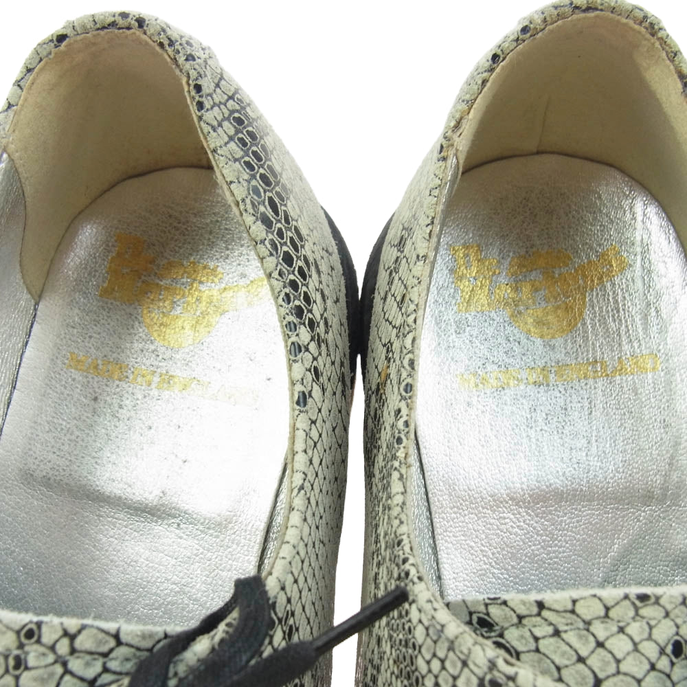 Dr.Martens ドクターマーチン 15731 パイソン柄 3ホール シューズ グレー系 UK9【中古】