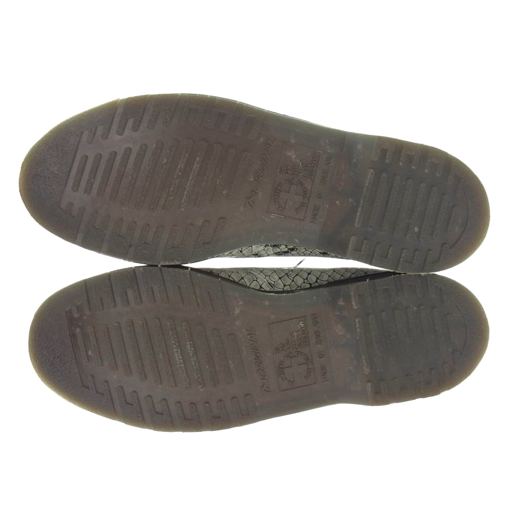Dr.Martens ドクターマーチン 15731 パイソン柄 3ホール シューズ グレー系 UK9【中古】