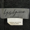 Yohji Yamamoto POUR HOMME ヨウジヤマモトプールオム アシンメトリー ハーフジップ カットソー 長袖 チャコール系【中古】