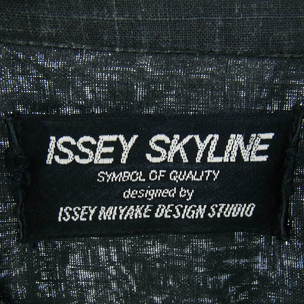 ISSEY MIYAKE イッセイミヤケ C-EH-3591 80'S SKYLINE スカイライン 変形 プルオーバー シャツ 長袖 ブラック系【中古】