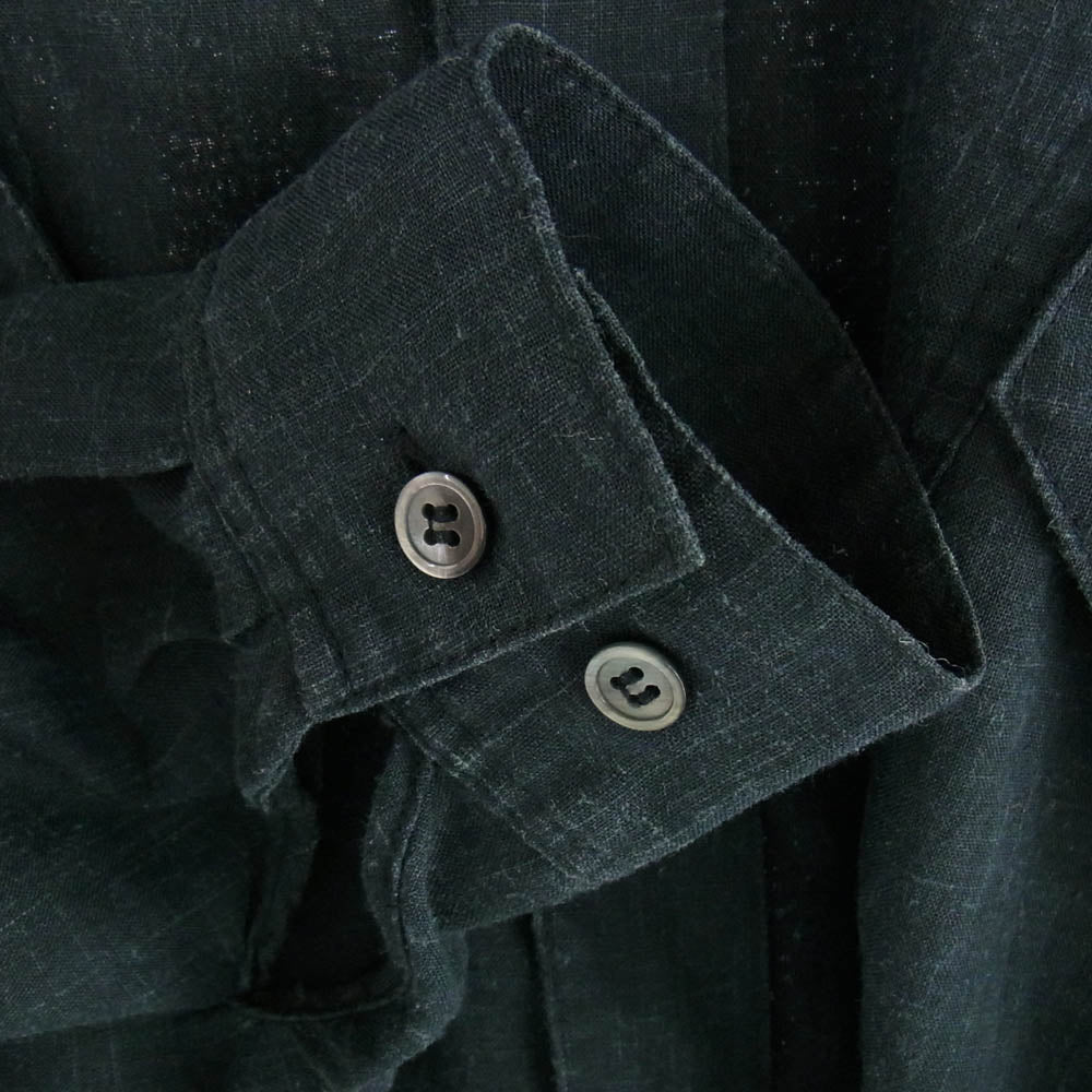 ISSEY MIYAKE イッセイミヤケ C-EH-3591 80'S SKYLINE スカイライン 変形 プルオーバー シャツ 長袖 ブラック系【中古】