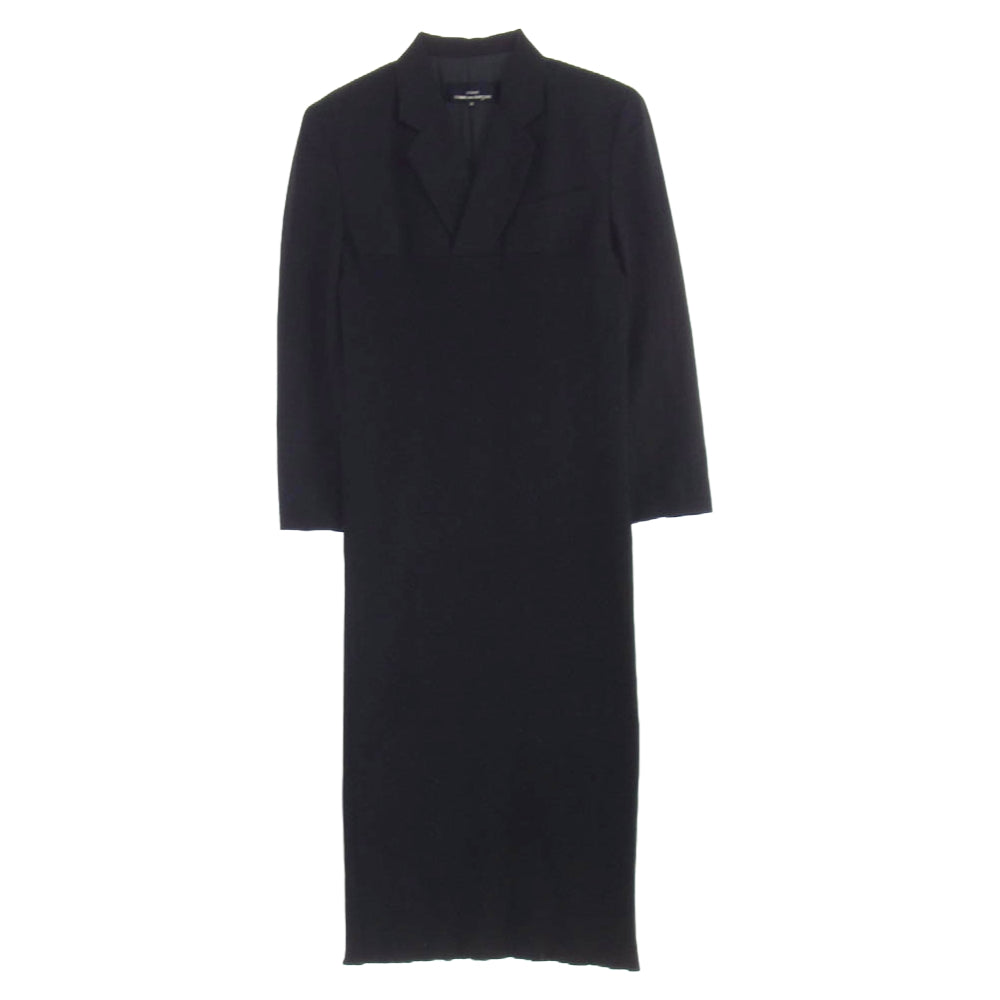 tricot COMME des GARCONS トリココムデギャルソン AD1993 TO-08002M テーラード ジャケット ドッキング ワンピース ブラック系 M【中古】