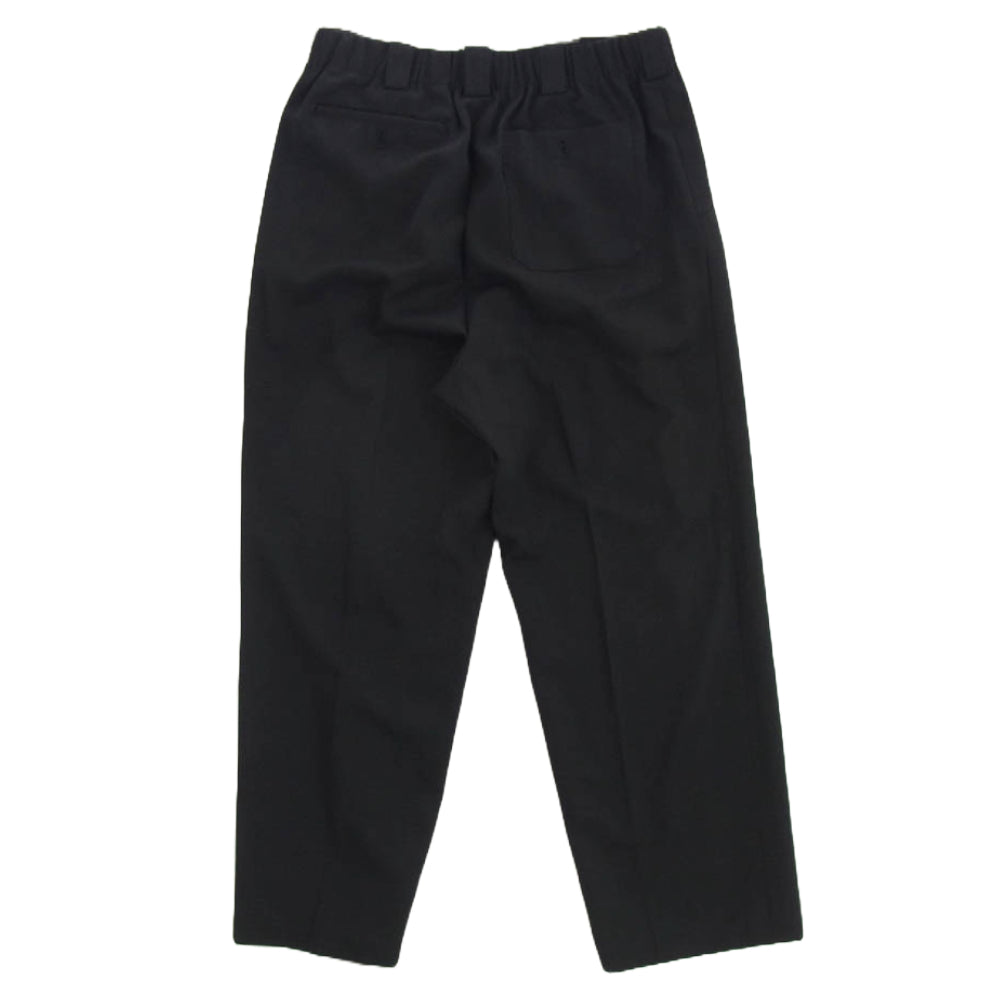 Yohji Yamamoto POUR HOMME ヨウジヤマモトプールオム HN-P05-191 センタープレス イージー ワイド スラックス パンツ ブラック系 M【中古】