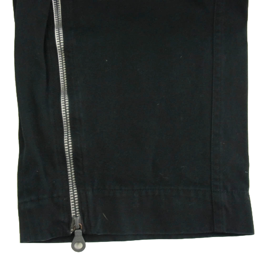 Y's Yohji Yamamoto ワイズ ヨウジヤマモト カツラギ 裾ジップデザイン ワイドパンツ ブラック系 3【中古】