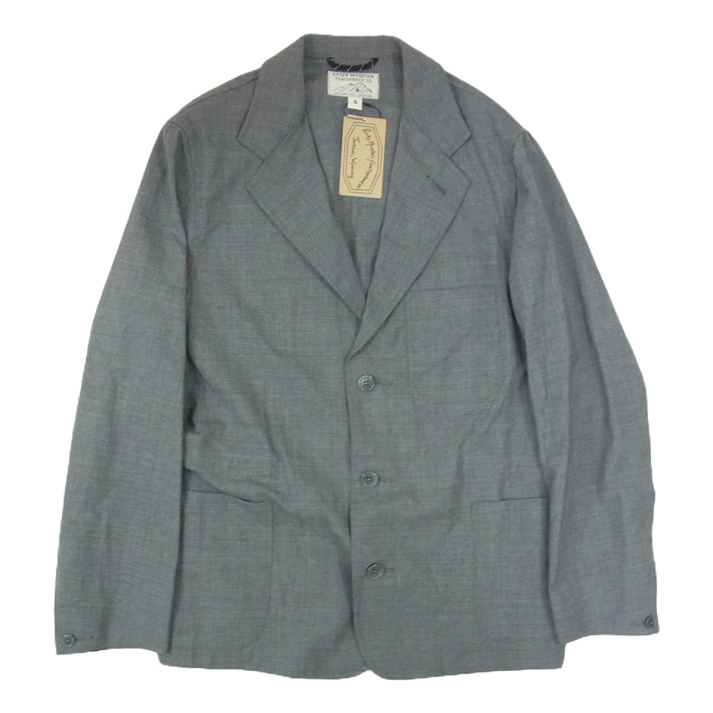 Rocky Mountain FeatherBed ロッキーマウンテンフェザーベッド 200-221-05 HANG OUT JACKET SUMMER WOOL ハング アウト サマー ウール テーラード ジャケット グレー系 S【新古品】【未使用】【中古】