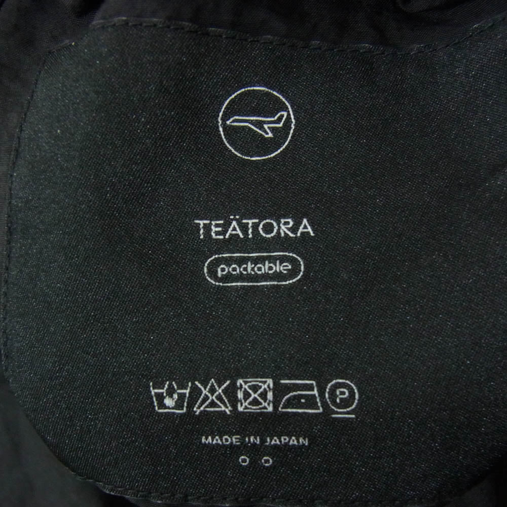 TEATORA テアトラ WALLET PANTS RESORT PACKABLE リゾート パッカブル ウォレット パンツ ブラック系 2【中古】
