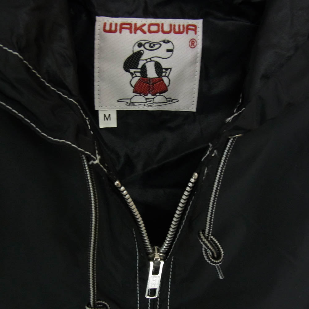 アナトミカ 540-571-01 WAKOUWA SURFCO PARKA Black ワクワ フード付き フルジップ パーカー ナイロン ジャケット ブラック系 M【極上美品】【中古】