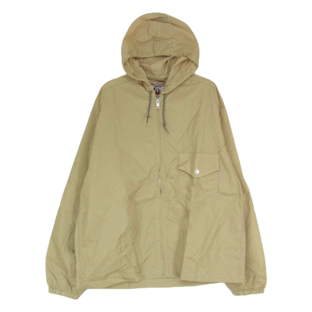 アナトミカ 540-571-01 WAKOUWA SURFCO PARKA Beige ワクワ フード付き フルジップ パーカー ナイロン ジャケット ベージュ系 M【極上美品】【中古】