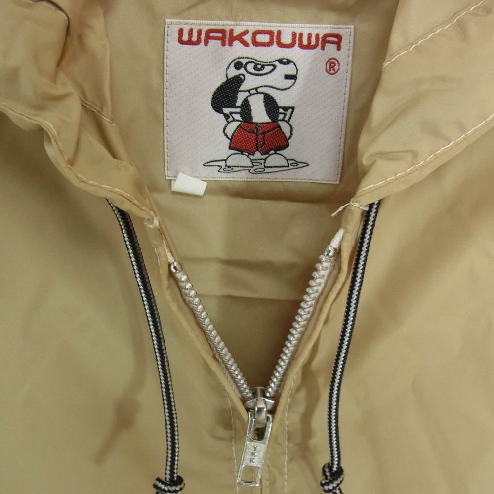 アナトミカ 540-571-01 WAKOUWA SURFCO PARKA Beige ワクワ フード付き フルジップ パーカー ナイロン ジャケット ベージュ系 M【極上美品】【中古】