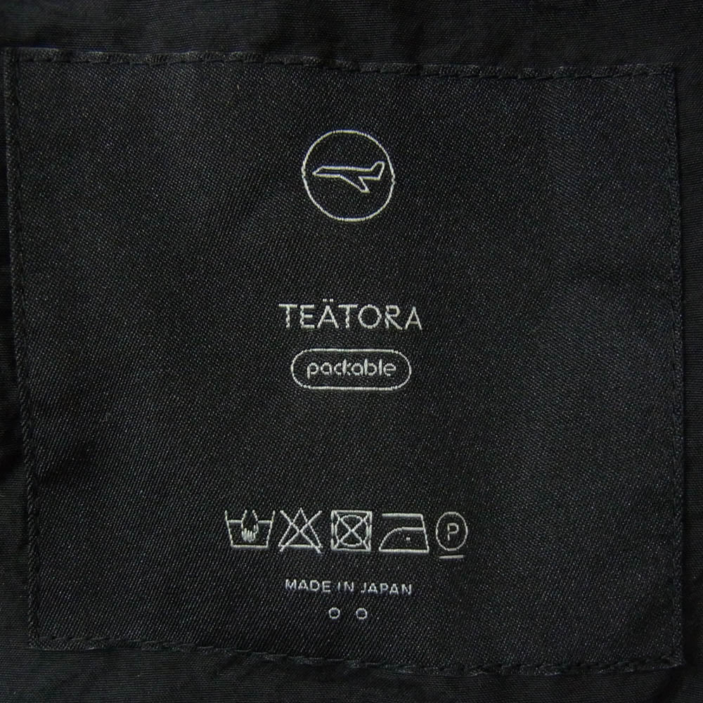 TEATORA テアトラ WALLET JKT PLUS  PACKABLE プラス パッカブル ウォレット ジャケット ブラック系 2【美品】【中古】