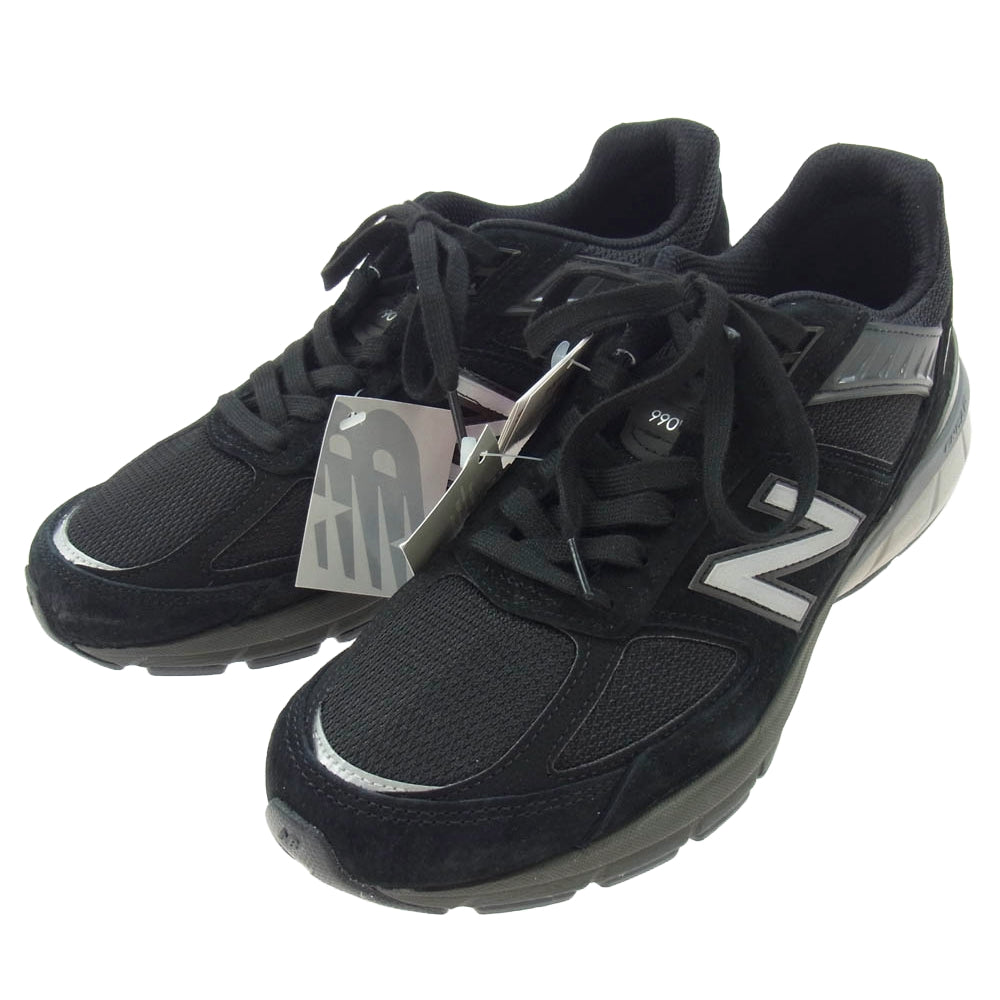 NEW BALANCE ニューバランス M990BK5 スニーカー ランニング シューズ ブラック系 28cm【極上美品】【中古】