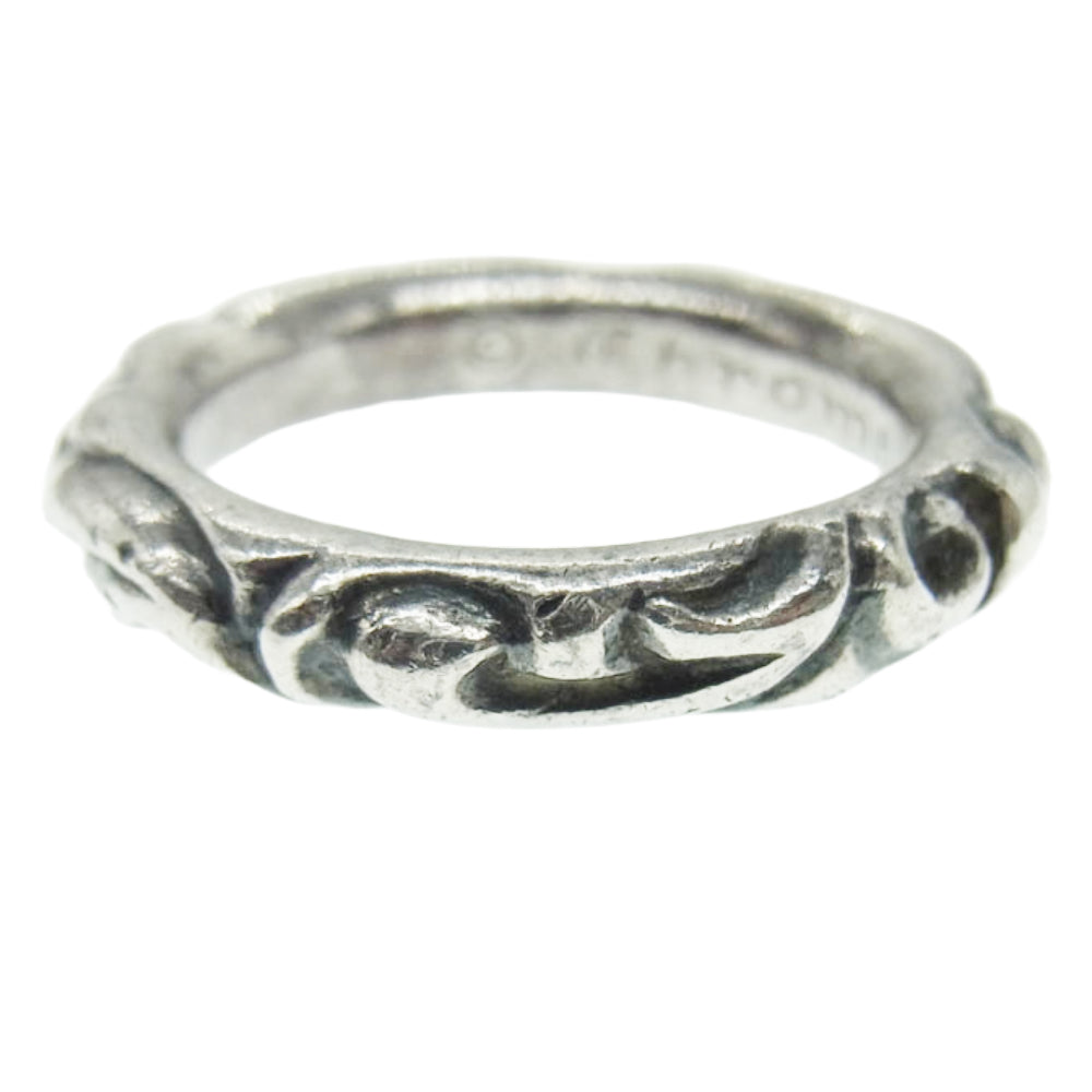 CHROME HEARTS クロムハーツ（原本無） SCRL BAND スクロールバンド シルバー リング シルバー系 17.5号【中古】