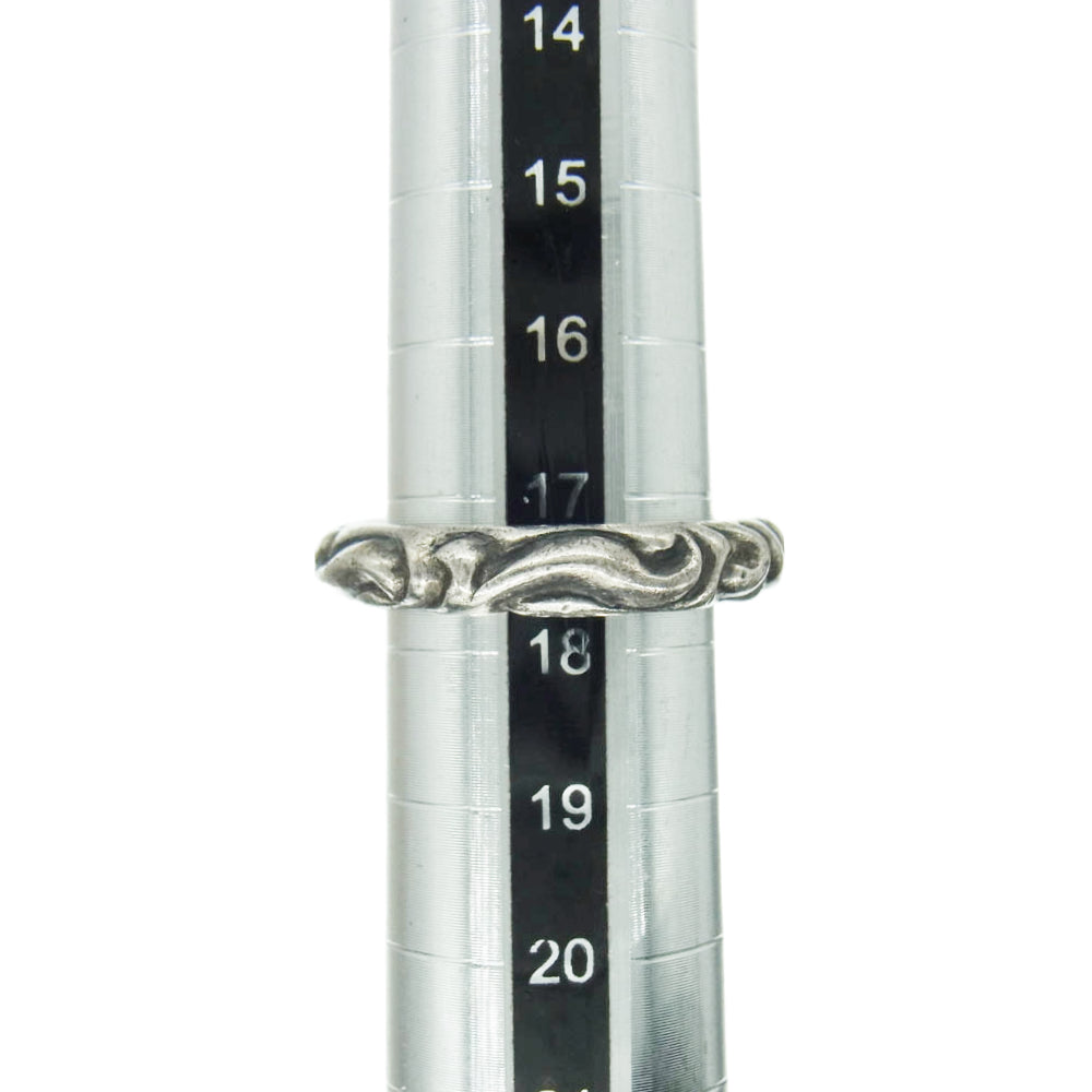 CHROME HEARTS クロムハーツ（原本無） SCRL BAND スクロールバンド シルバー リング シルバー系 17.5号【中古】