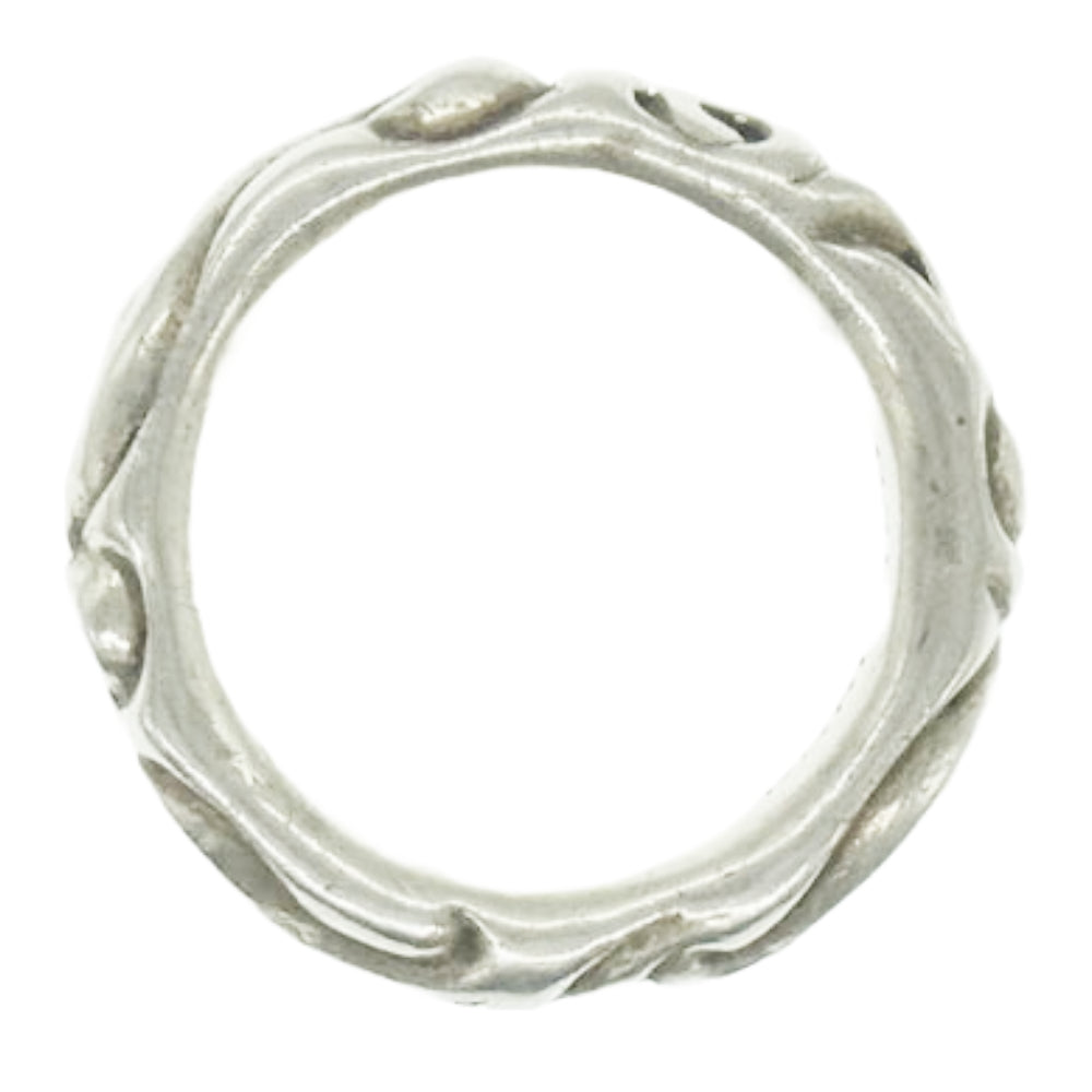 CHROME HEARTS クロムハーツ（原本無） SCRL BAND スクロールバンド リング シルバー シルバー系 17.5号～18号【中古】