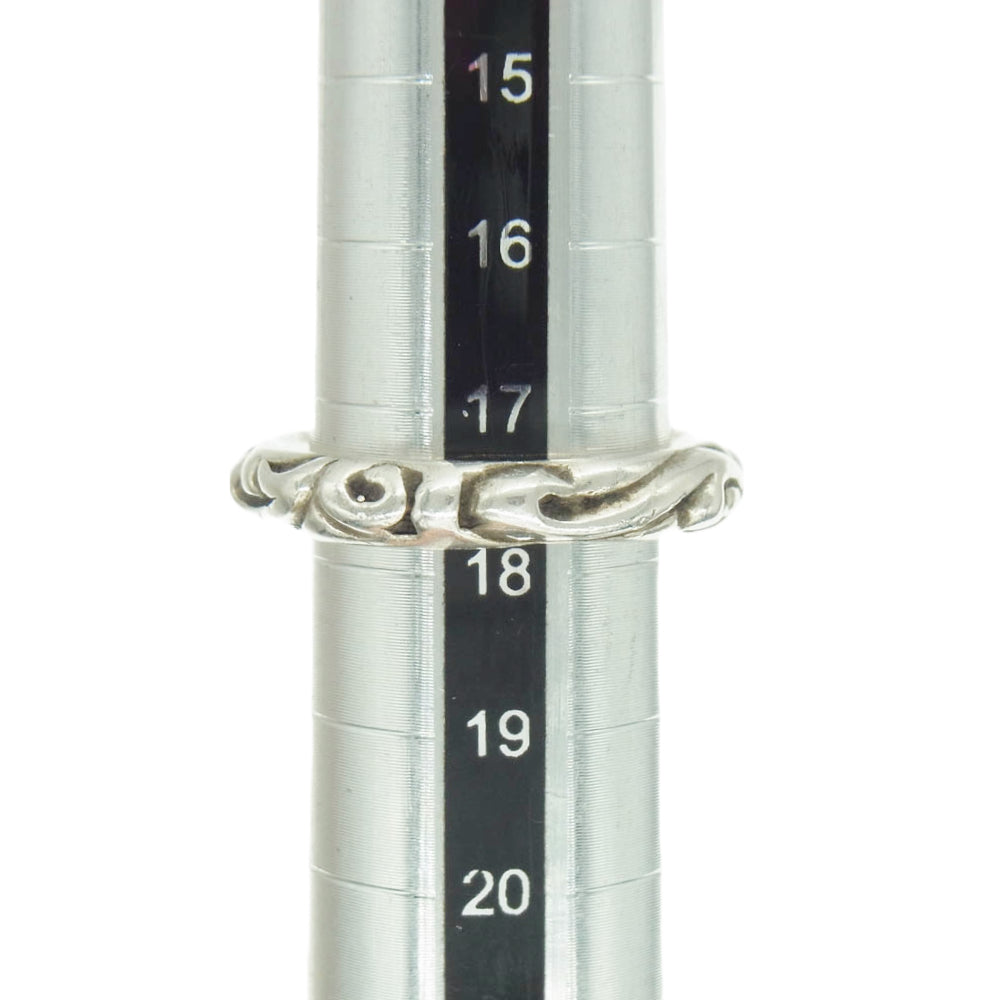 CHROME HEARTS クロムハーツ（原本無） SCRL BAND スクロールバンド リング シルバー シルバー系 17.5号～18号【中古】