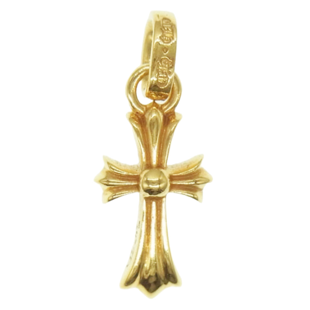 CHROME HEARTS クロムハーツ（原本有） レシート原本付属 22K CRS BBYFAT 22K ベイビーファット チャーム ゴールドネックレス トップ【中古】