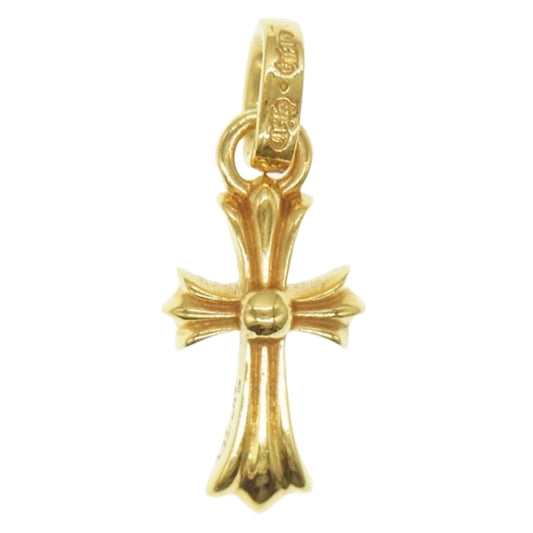 CHROME HEARTS クロムハーツ（原本有） レシート原本付属 22K CRS BBYFAT 22K ベイビーファット チャーム ゴールドネックレス トップ【中古】