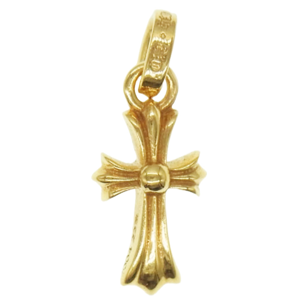 CHROME HEARTS クロムハーツ（原本有） レシート原本付属 22K CRS BBYFAT 22K ベイビーファット チャーム ゴールドネックレス トップ【中古】