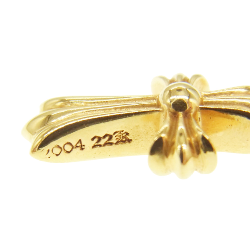 CHROME HEARTS クロムハーツ（原本有） レシート原本付属 22K CRS BBYFAT 22K ベイビーファット チャーム ゴールドネックレス トップ【中古】