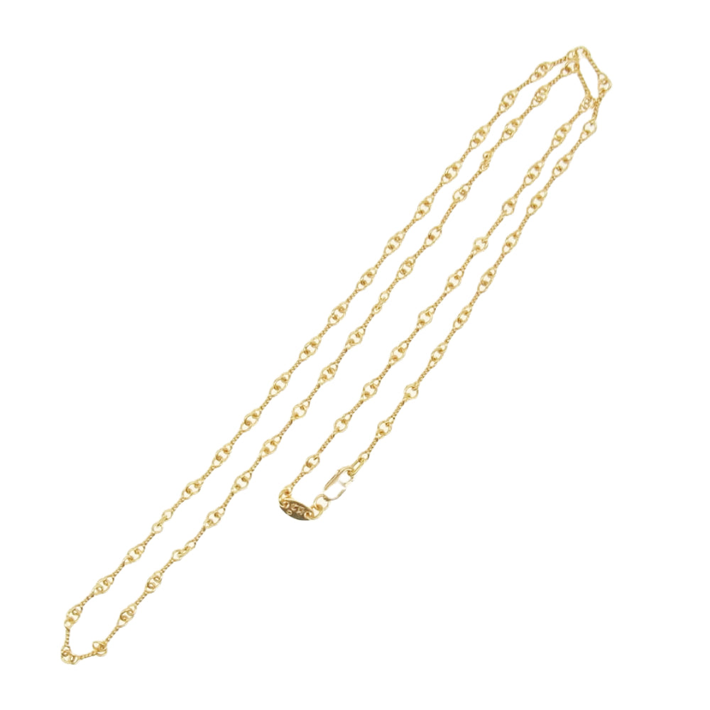 CHROME HEARTS クロムハーツ（原本有） レシート原本付属 20inch 22K NECKCHAIN T20 ツイストチェーン 20inch ゴールド ネックレス ゴールド系【中古】