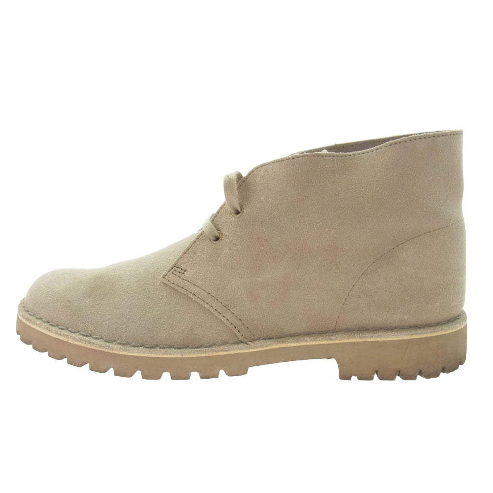 Clarks クラークス Desert rock boot sand suede デザート ロック サンド スエード ショート ブーツ ベージュ系 UK10【中古】