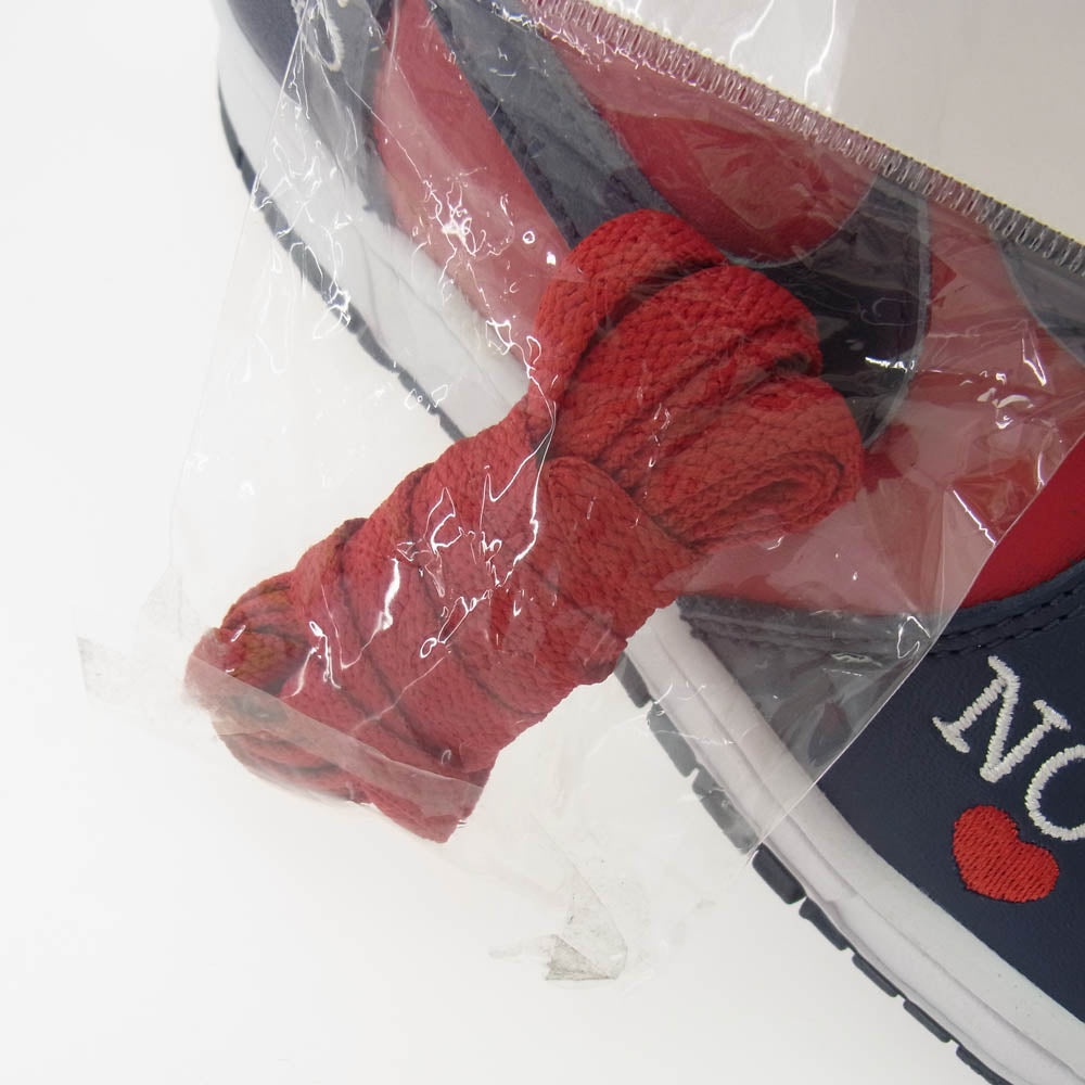 Supreme シュプリーム DN3741-600 × Nike SB Dunk High By Any Means Red Navy White ナイキ SB ダンク ハイ バイ エニー ミーンズ ハイカットスニーカー レッド系 ネイビー系 26.5cm【美品】【中古】