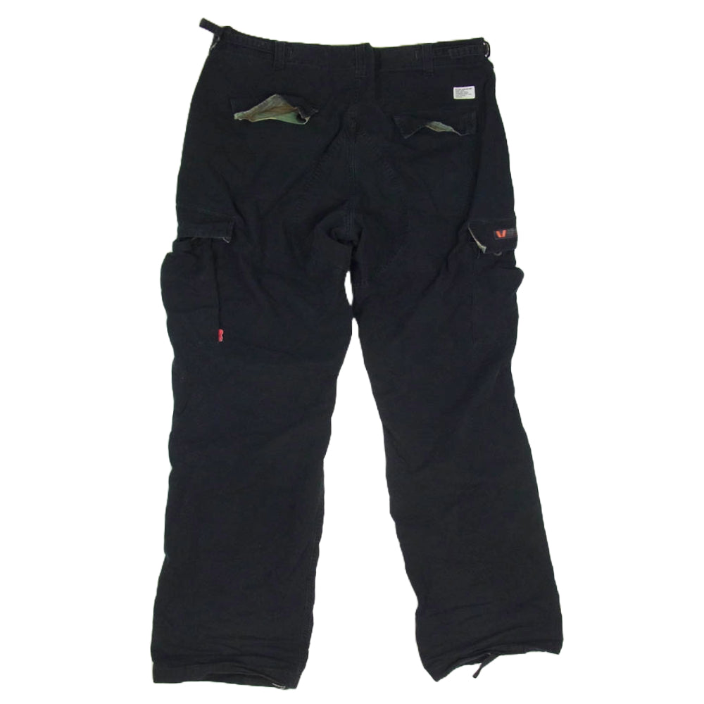 WTAPS ダブルタップス TSDT-T01 JUNGLE STOCK CARGO PANTS ジャングル ストック ブラック カーゴ パンツ ネイビー系 サイズ表記無【中古】