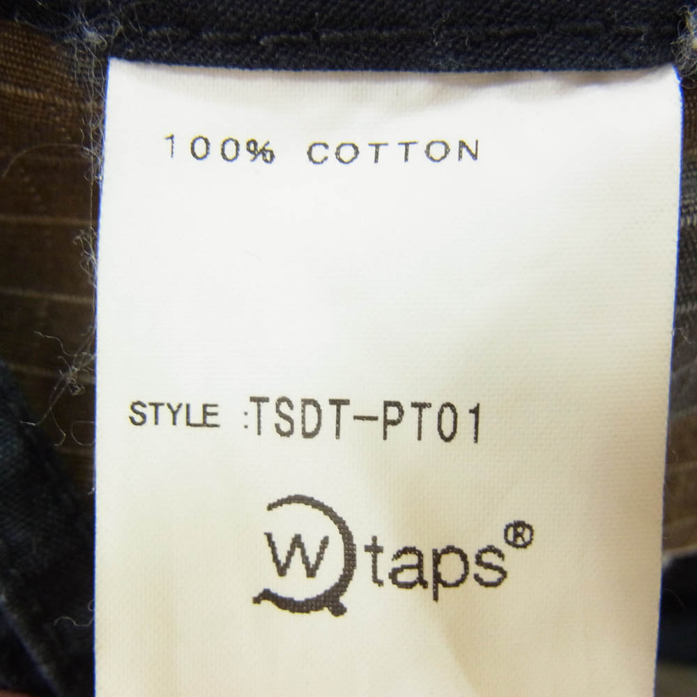 WTAPS ダブルタップス TSDT-T01 JUNGLE STOCK CARGO PANTS ジャングル ストック ブラック カーゴ パンツ ネイビー系 サイズ表記無【中古】