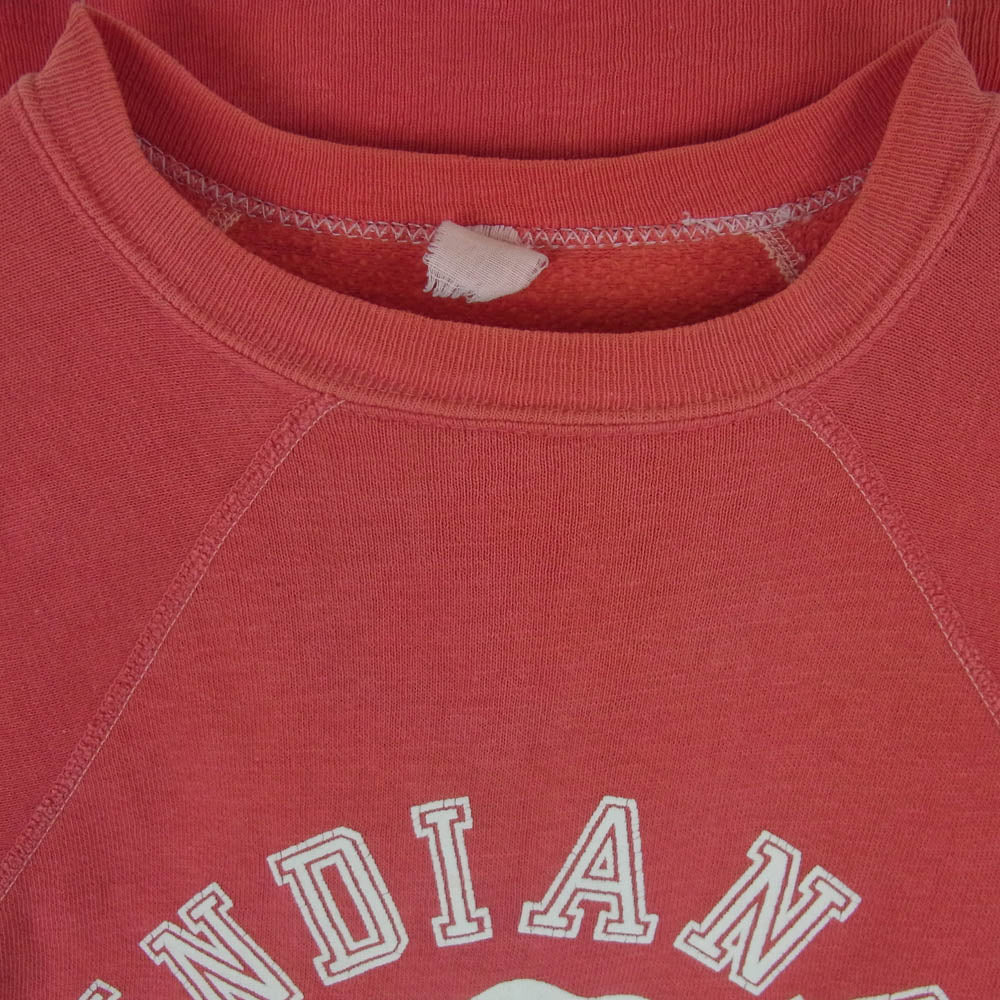 ヴィンテージ INDIANA UNIVERSITY カレッジプリント ラグラン スウェット トレーナー レッド系 サイズ表記なし【中古】