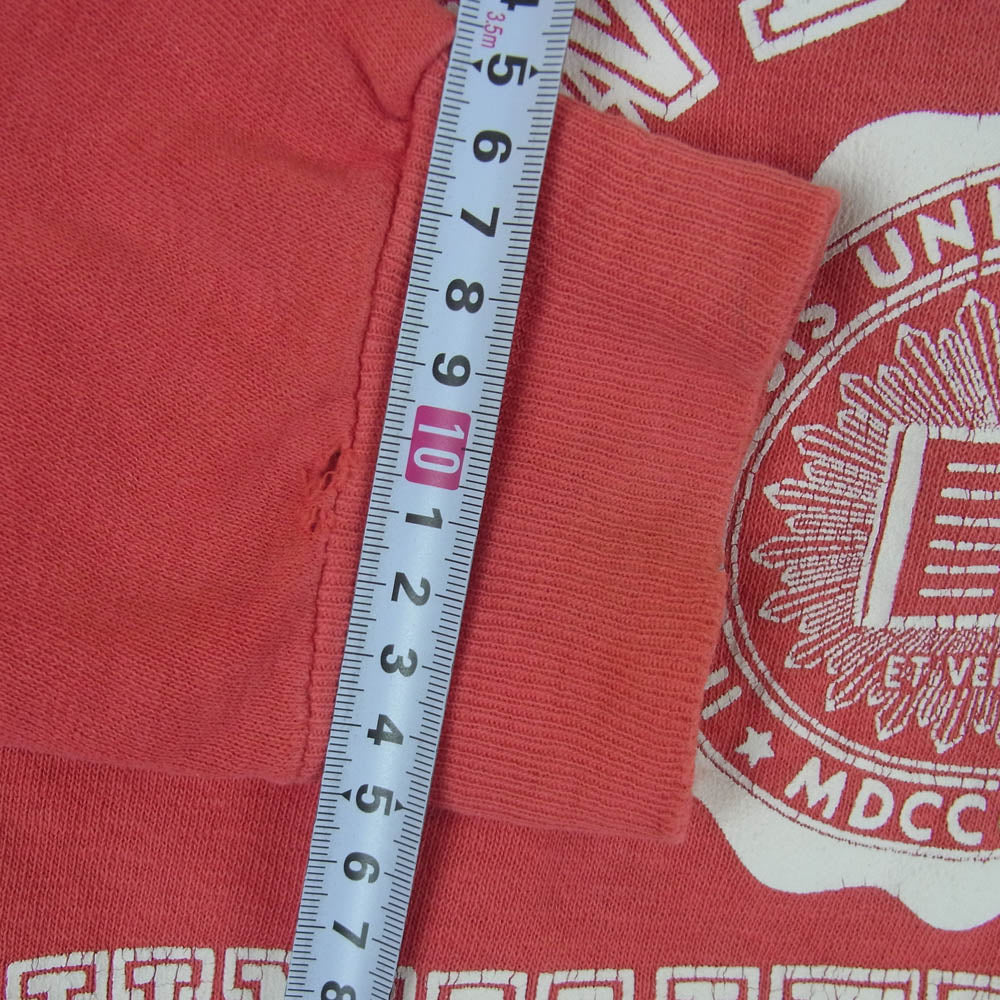 ヴィンテージ INDIANA UNIVERSITY カレッジプリント ラグラン スウェット トレーナー レッド系 サイズ表記なし【中古】