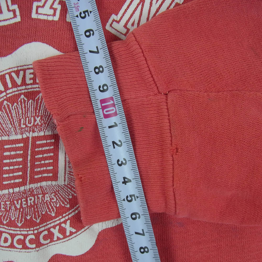 ヴィンテージ INDIANA UNIVERSITY カレッジプリント ラグラン スウェット トレーナー レッド系 サイズ表記なし【中古】