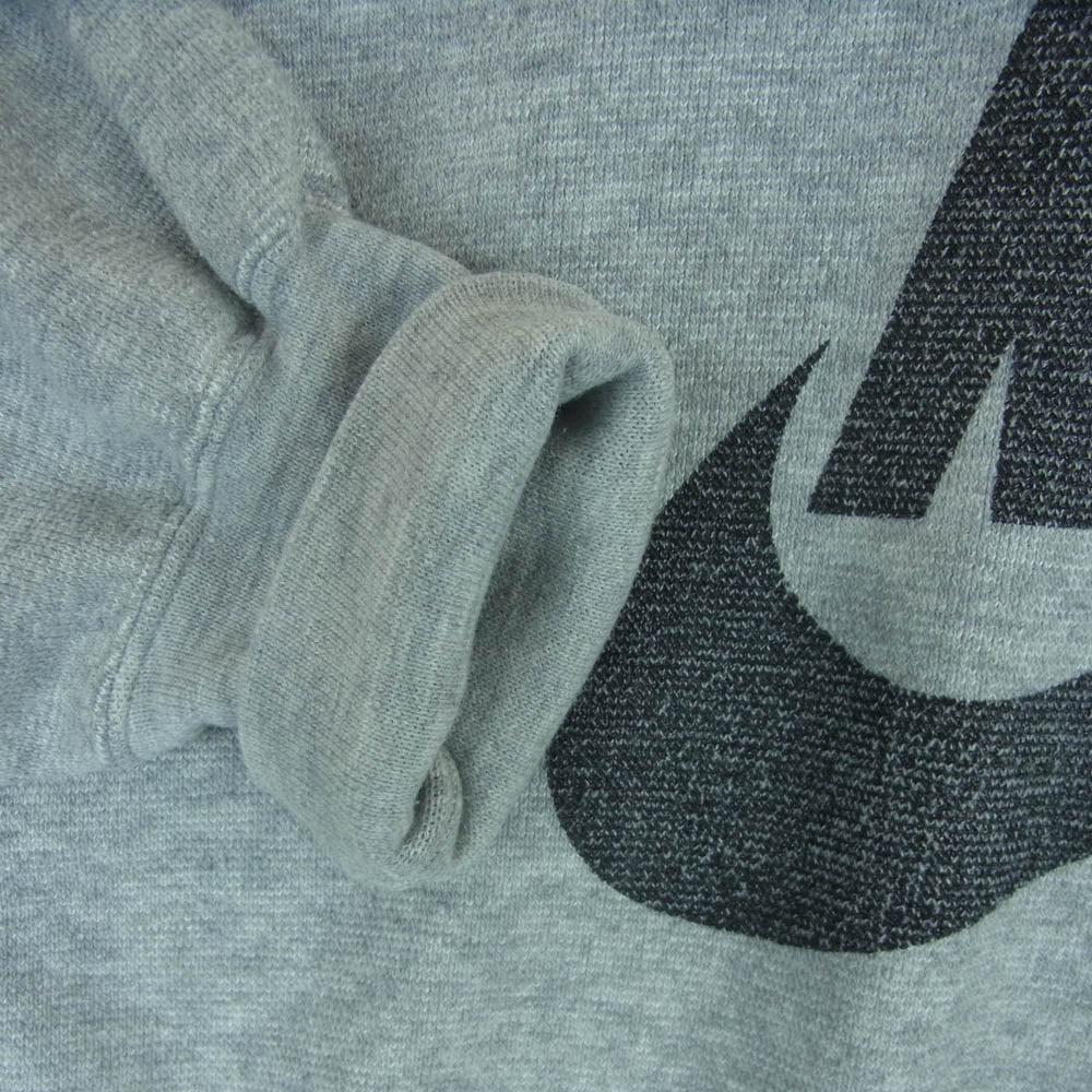 NIKE ナイキ 90s 銀タグ 日本製 前汗止め付 プリント スウェット トレーナー グレー系 L【中古】