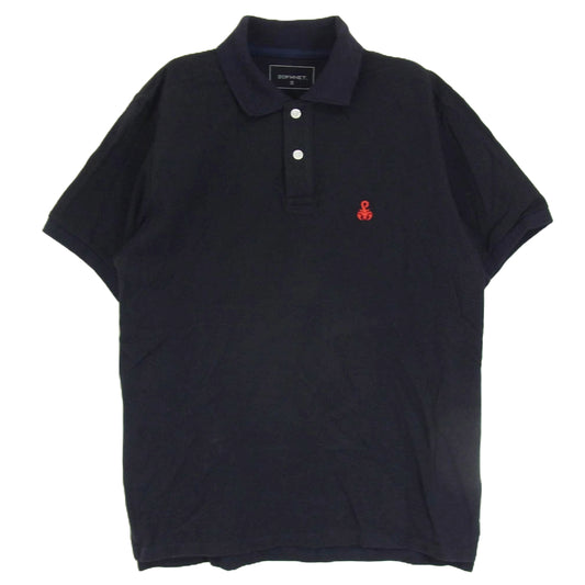 SOPHNET. ソフネット SOPH-000074 SCORPION POLO SHIRT 胸元 刺繍 半袖 ポロシャツ ネイビー系 S【中古】